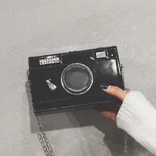 Модная женская кожаная сумка через плечо с камерами, сумки через плечо, необычные сумки с цепочкой, рекомендуемый профиль камеры, водонепроницаемая сумка на цепочке J19