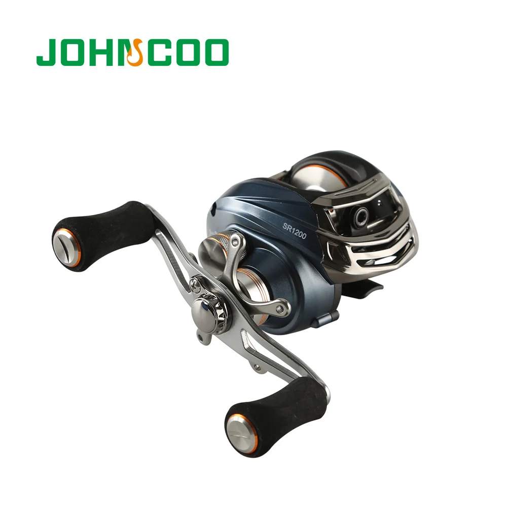

JOHNCOO 9+1BB Bait Casting Fishing Reel 6.3:1 Magnetic Brake System Soft Touch EVA Knob Max Drag 5kg Aluminum Spool Fishing Reel