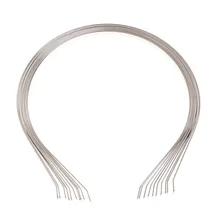 10 шт 5 мм Пустые простые металлические повязки для волос для DIY аксессуары для волос ремесла