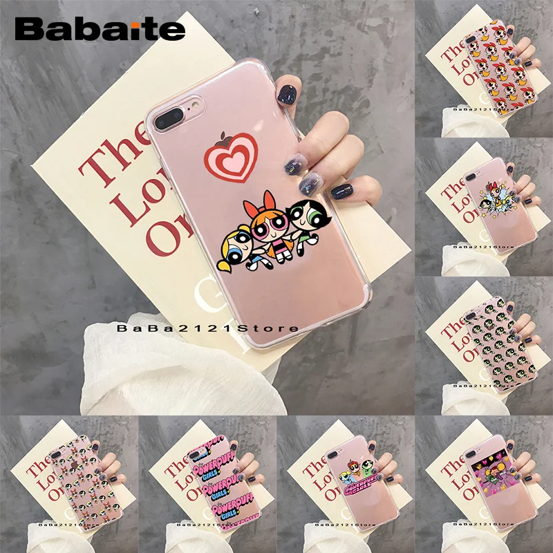 الحصري محلية الصنع Babaite فتيات شفافة الجوف جراب هاتف ل iphoneX XS XR XSMax 6 6 s 7 8 زائد كوكه