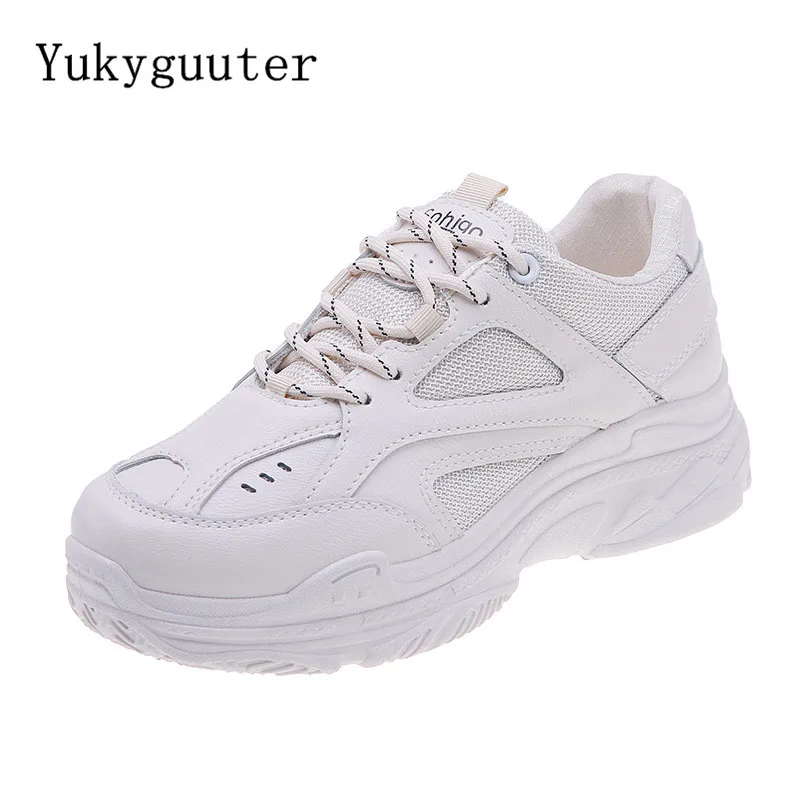 

Sport Running Shoes Woman Outdoor Breathable Comfortable Couple Flats Lightweight Athletic Mesh Sneakers Lace Up Women Platform