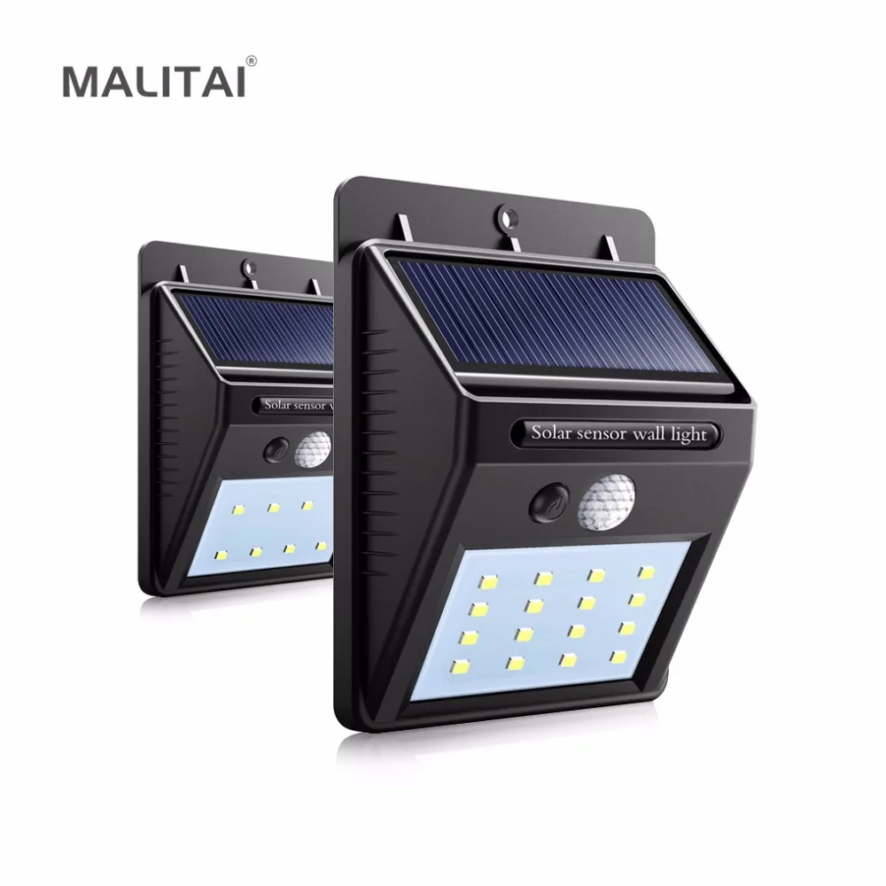 

PIR Motion Sensor LED Solar lamp Bulb Waterproof IP65 8/16/20 LEDs Wall Outdoor lighting Porch Path Street Fence Garden lights