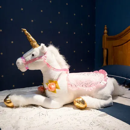 oversized unicorn stuffed animal