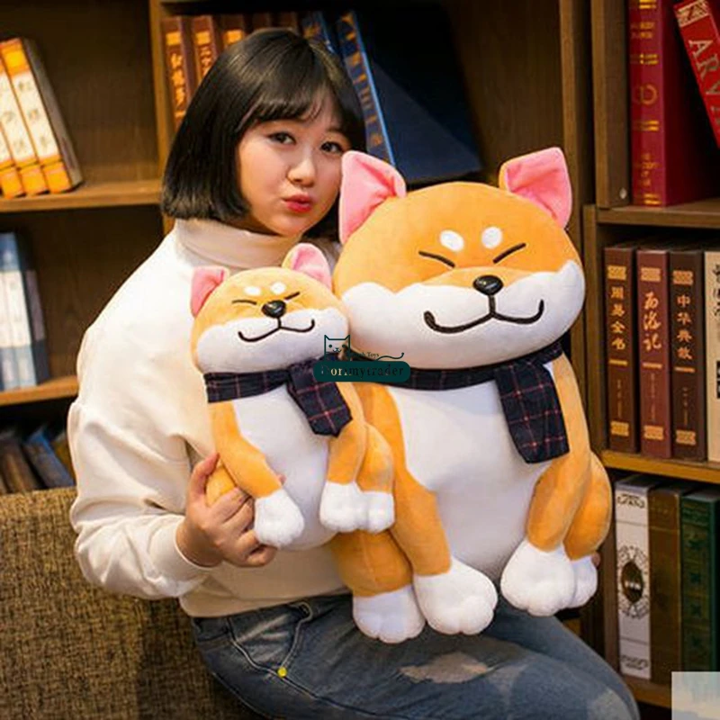 Dorimytrader 45cm Big Lovely Animal Shiba Inu Plush Toy Stuffed Soft Cartoon Cute Akita Dogs Doll Present for Kids DY61555 (6)