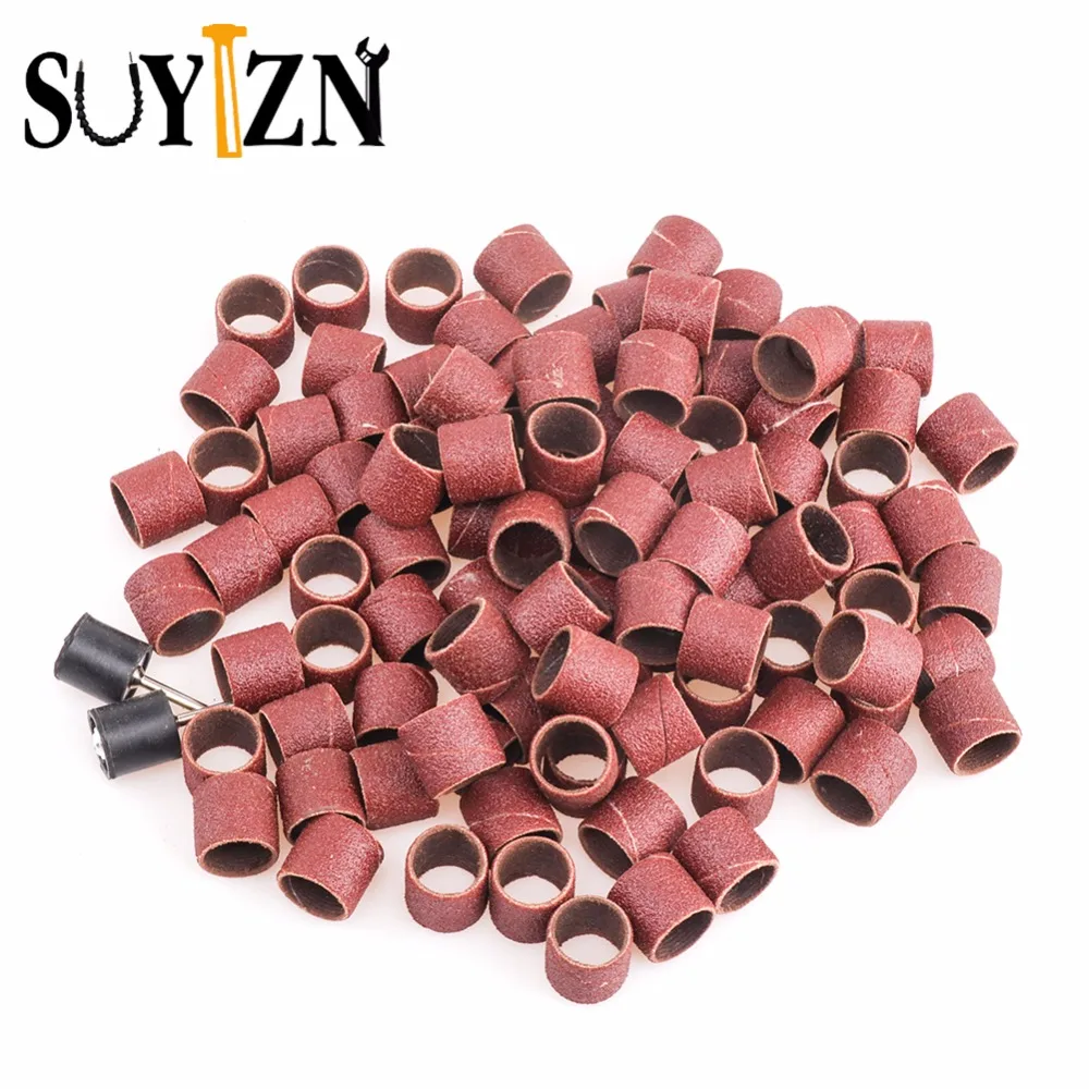 Sandpaper Circle Kit 100Pc Sandpaper Circle+2Pc Adapted Shank