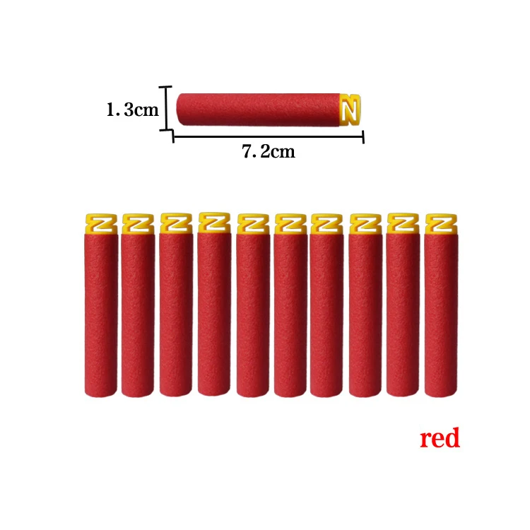 10 шт. Z Head Универсальный см 7,2 см EVA мягкие пули для Nerf винтовка пистолет игрушка Экологичные легкий безопасный Запасной комплект для Дартс - Цвет: 3