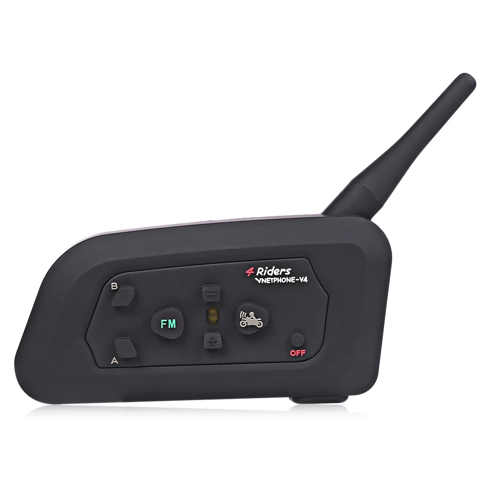 

VNETPHONE V4 Motorcycle Helmet Bluetooth Intercom Headset With FM Radio Function For 4 Riders 1 PCS