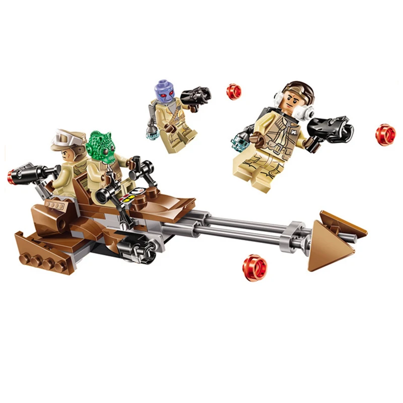 

125pcs Star Wars Force Awakens Rebel Alliance Battle Pack Action Building Blocks Bricks toy Compatible legoingly children gifts