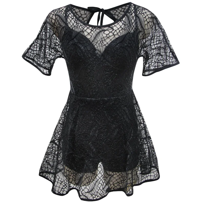 Женский черный цельный купальник одежда для плавания пляжное платье купальный костюм с пуш-ап кружевной летний сексуальный купальник спортивные купальные костюмы