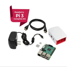 Raspberry Pi 3 ПОЛНОЕ Starter Kit, черный, малина Пэ3 Модель B Баребонов Компьютер Материнская Плата 64bit Quad-Core CPU 1 ГБ РА