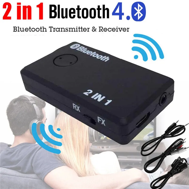 2 in 1 Wireless Bluetooth Transmitter A2DP Receiver Stereo Audio Music Adapter Bluetooth Music Adapter USB Power Cable #F30NT05 (7)