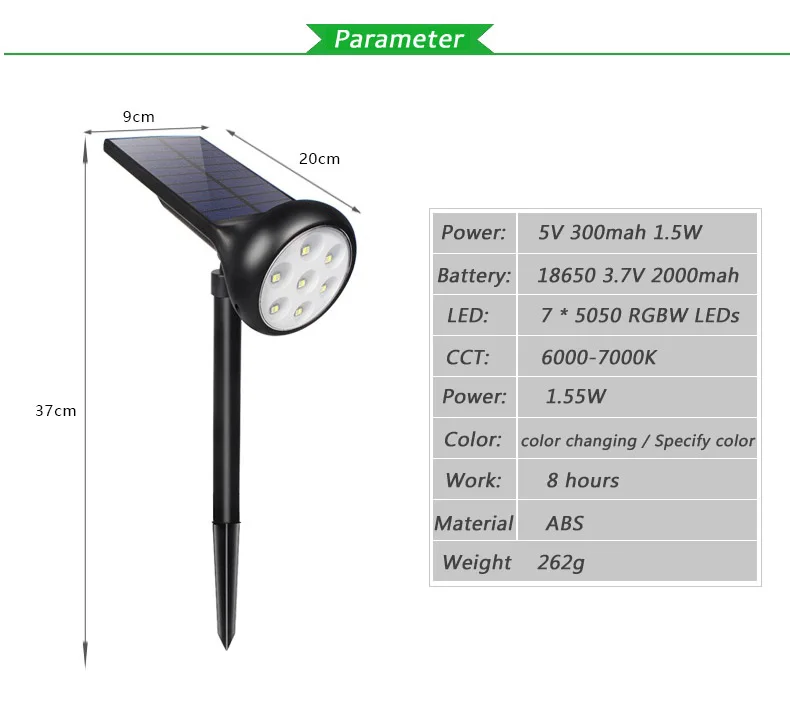 RGBW Color Changing Solar LED Lights (7)