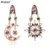 Bestessy Exagerada Declaração de Venda Quente Estrelas Gem Bohemian Sol Lua Brincos Para Mulheres Moda Jóias Por Atacado Brincos Grandes