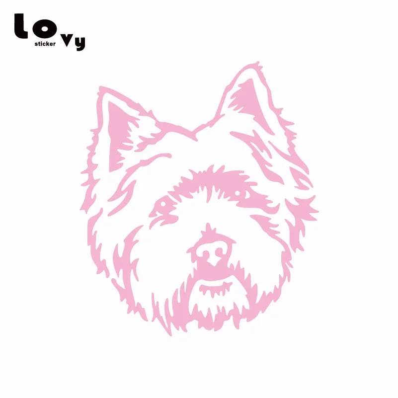Виниловый стикер для автомобиля West Highland White Terrier Westie Dog с милым мультяшным