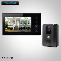 Homssecur 7 "проводной видео и аудио Smart дверные звонки + черный камера для охранных TC011-B камера TM704-B мониторы