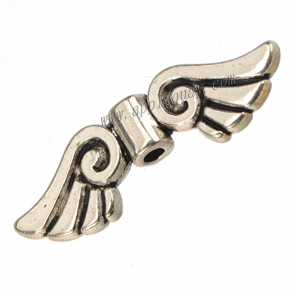 100pcs Retro Love Heart Angel Wings Charm Pendant Jewelry Finding DIY Beads