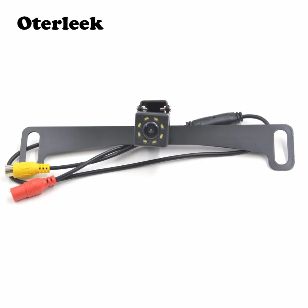 

Night Vision Car Number Plate Frame Back Up Camera 8 LED Vehicle Camera for Car DVD Monitor