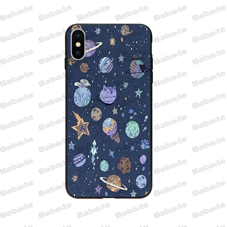 Outer Space Planet Spaceship Constellation Moon Stars 