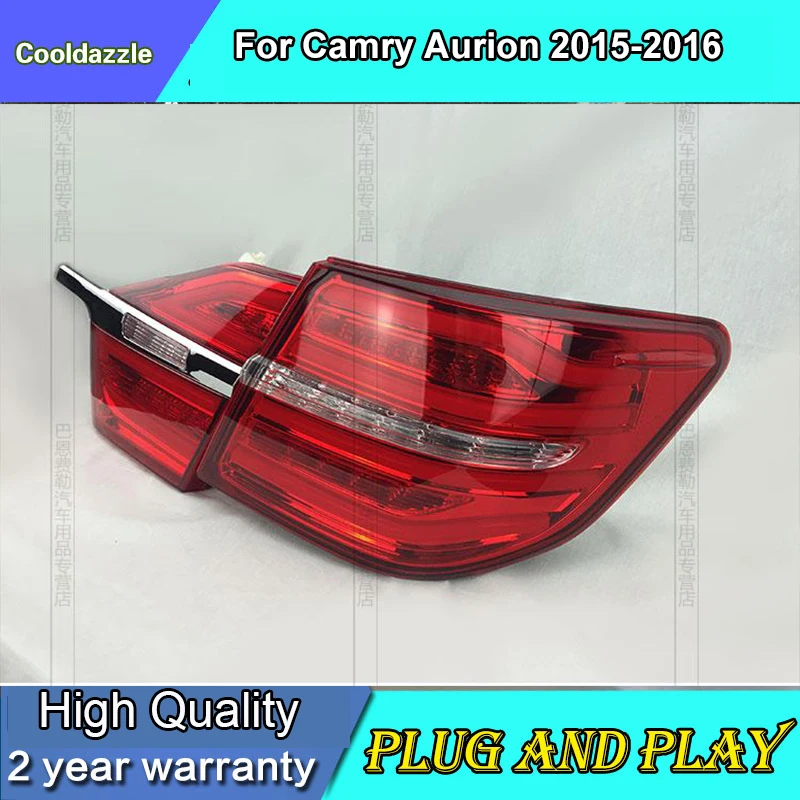 Автомобильный Стайлинг чехол для Тойота Aurion Camry 2015 2016 светодиодный задний фонарь