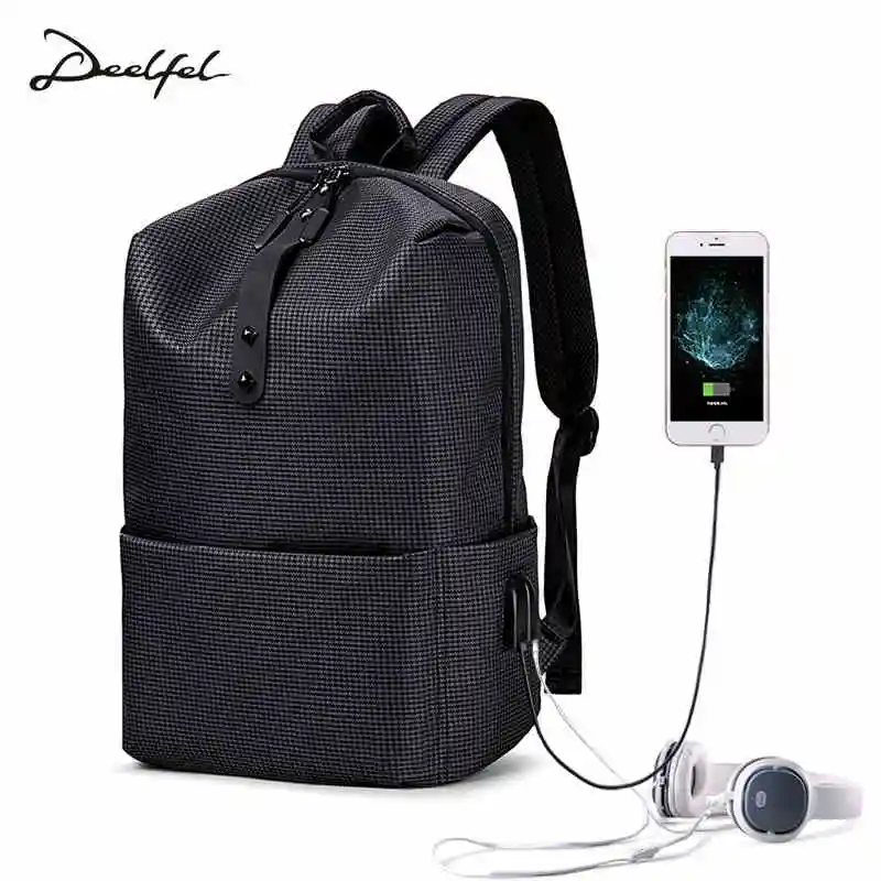 Dellfel Новинка 2019 года Дизайн молодежи рюкзаки для мужчин ноутбук рюкзак водостойкий корейский Рюкзак Школьная Сумка для подростков