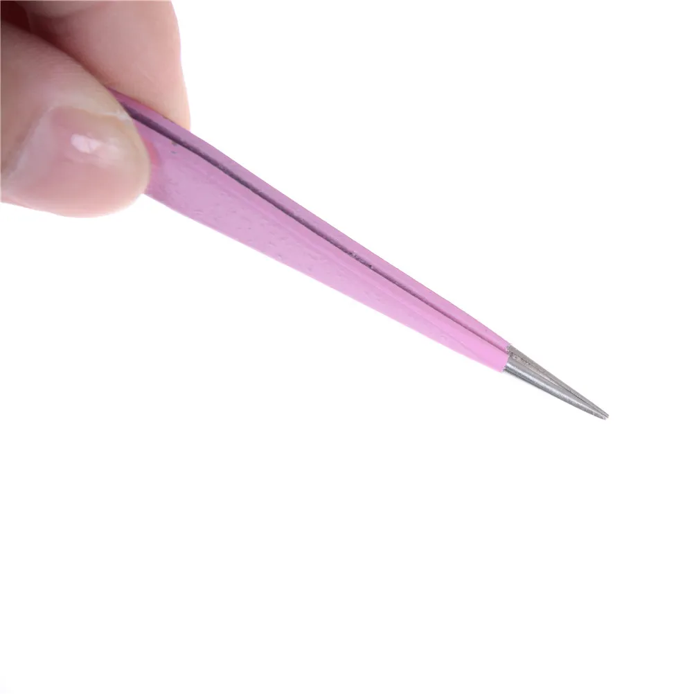 Прямой или изгиб Пинцет по выбору Мода Розовый Профессиональный ремонт УФ Инструмент для склеивания для ювелирных изделий инструменты