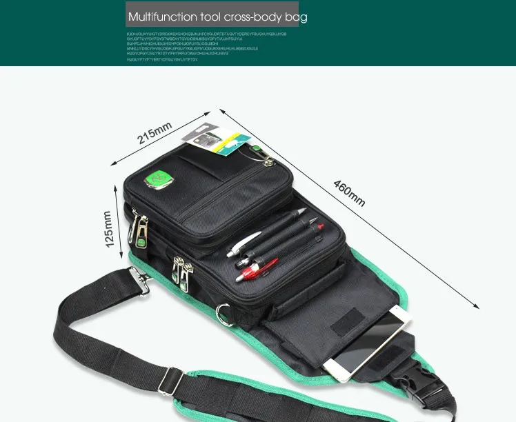 LAOA Multifunction Messenger Bag Cross Body Electrician Hardware Mechanic's Canvas  Tool Bags For Store Tools