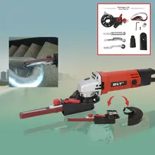 Мини Diy ленточный шлифовальный станок с резьбовым шпинделем M10, шлифовальный станок для 100 мм, 4 дюйма, электрическая угловая шлифовальная машина, угловая шлифовальная лента, Адаптированная