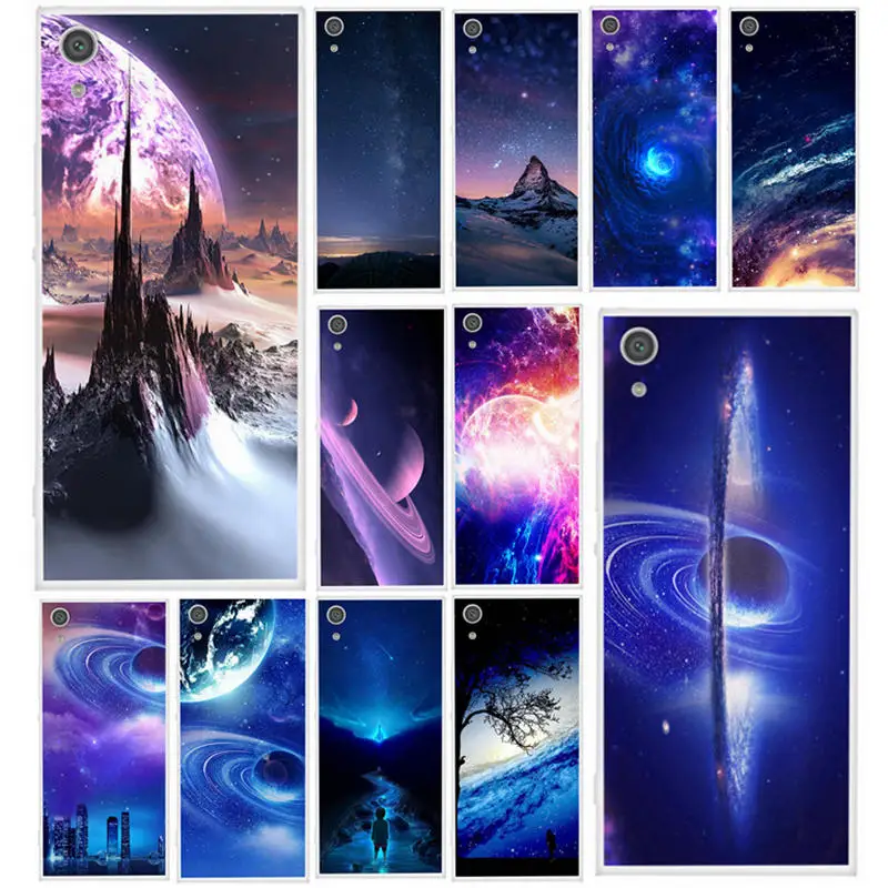 

Coque For Sony Xperia XA1 ultra Dual Silicone TPU Case Star Space Skin Back Cover For Sony XA1ultra G3212 G3221 Phone Fundas