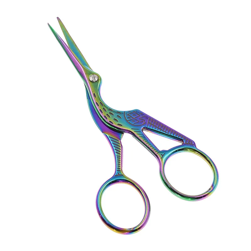 

1PC Colorful Titanium Steel Sewing Scissors Household Sewing Fabric Craft Accessories Tailor's Scissors Drop Shipping
