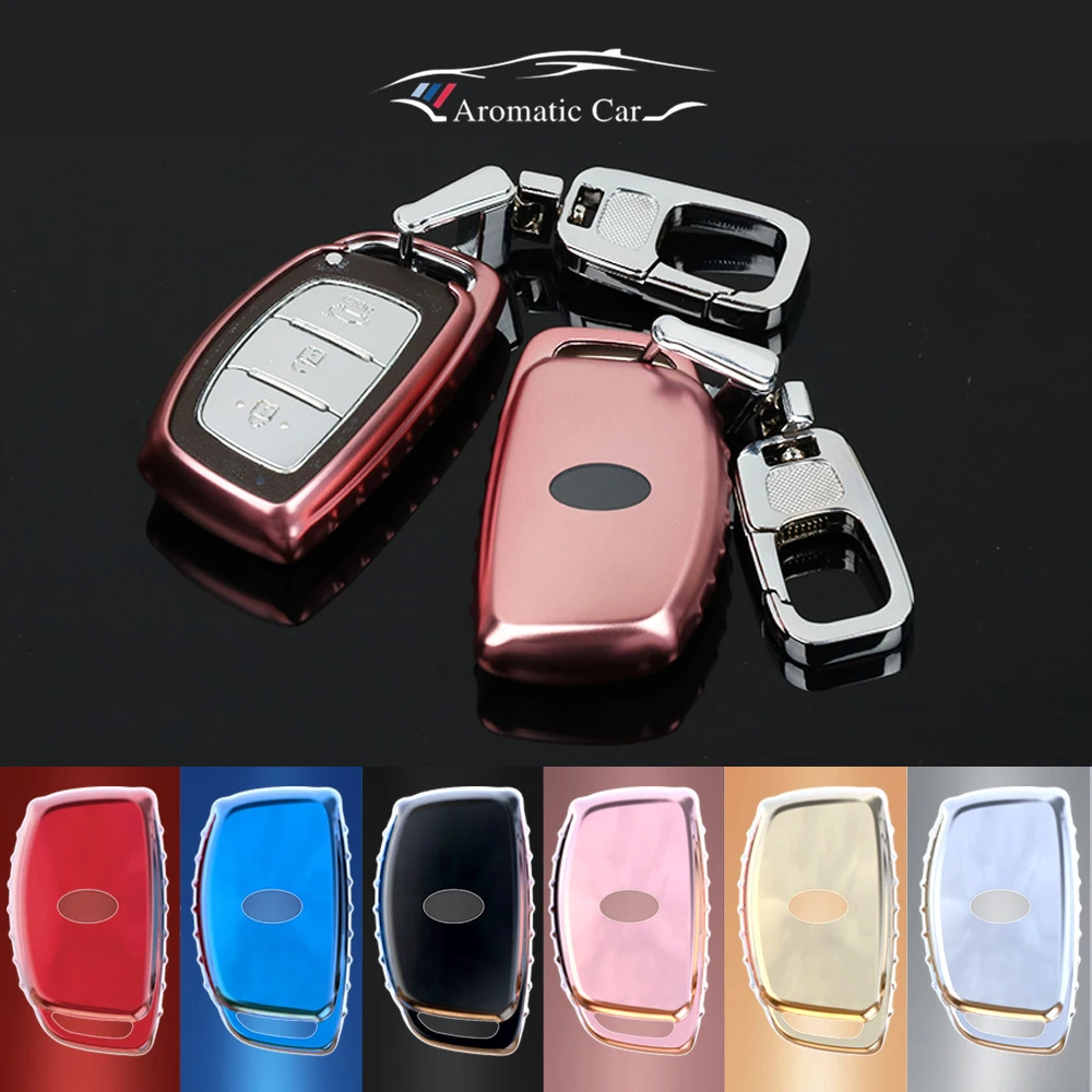 Car styling Soft TPU Car Remote Key Cover Key Case fit for Hyundai i10