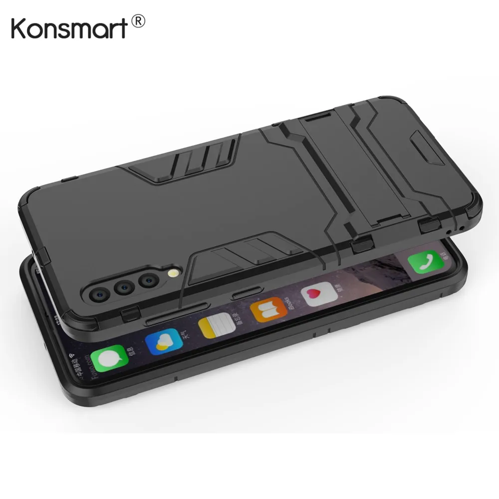 

New For Samsung Galaxy A50 Shockproof Hard Phone Case for Samsung A 50 A505F-DS Armor Case Back Cover Silicone Coque Konsmart