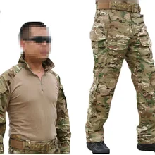 Emerson bdu G3 Боевая форма рубашка и брюки и наколенники Военная армейская форма костюм MultiCam CP Охота