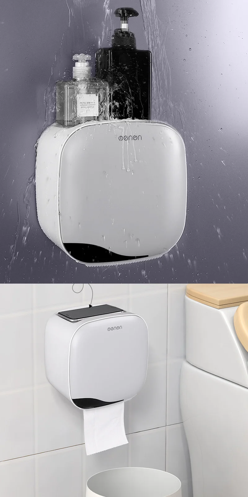 UNTIOR водонепроницаемый держатель для туалетной бумаги настенный тканевый ящик двухслойный портативный держатель для туалетной бумаги для кухни ванной комнаты