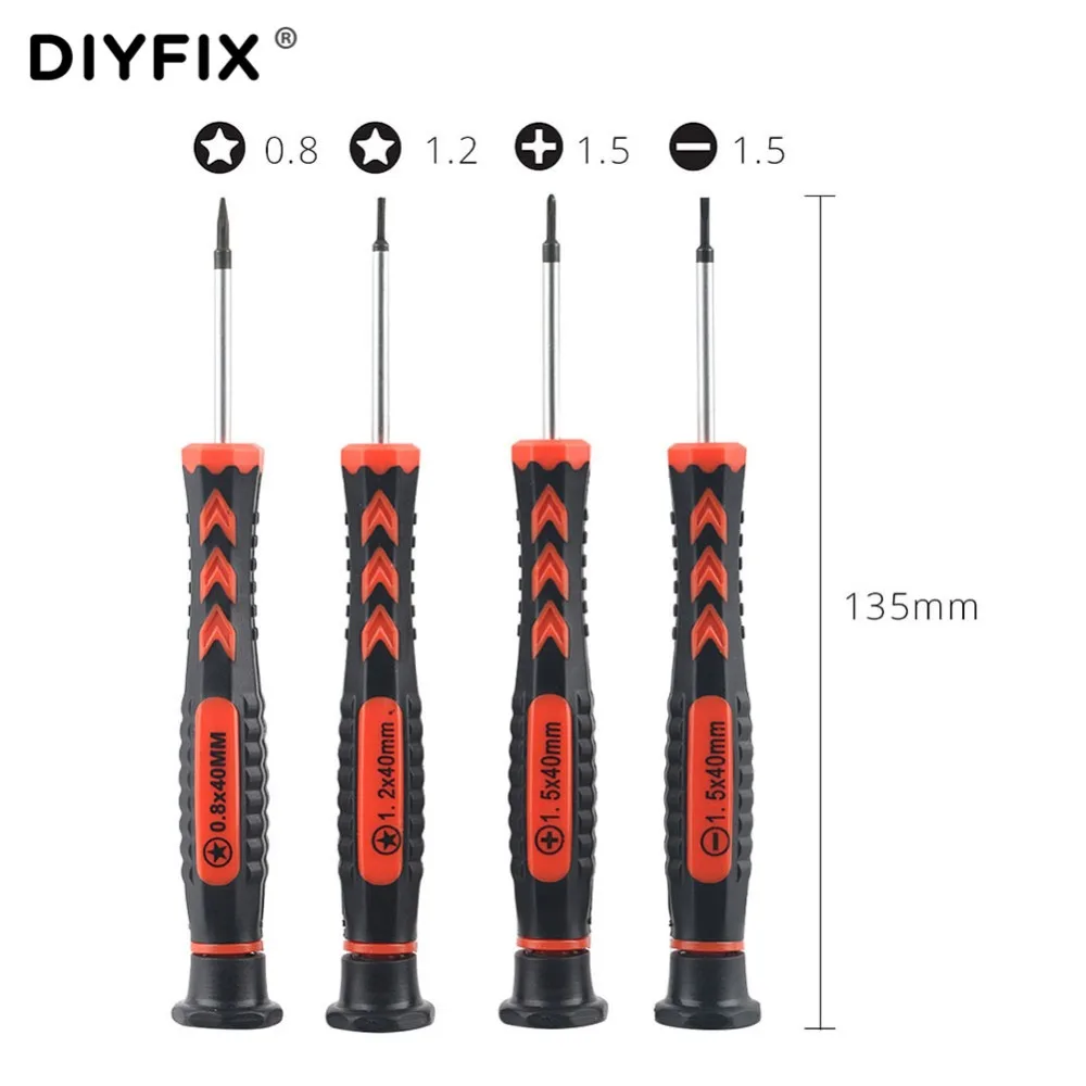 DIYFIX 19 in 1 Phone Opening Repair Tools Kit Precision Screwdriver Set Spudger for MacBook Mobile Phone Tablet PC Hand Tool Set - Image 2
