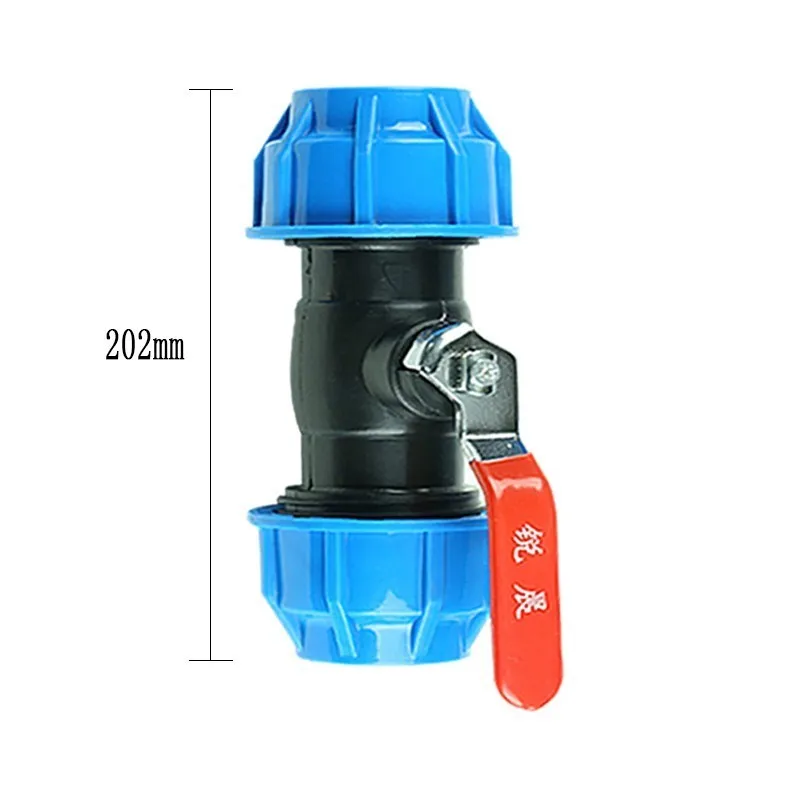 High-pressure Pe Pipe Fittings Quick-opening Valve Water Pipe Switch Quick-connect Fittings Ball Valve 4 Points 6 To 1 Inch