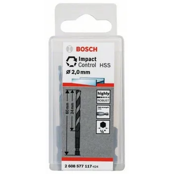 

BOSCH 2608577117 Drill for metal Impact HSS hexagonal 2mm 10uds