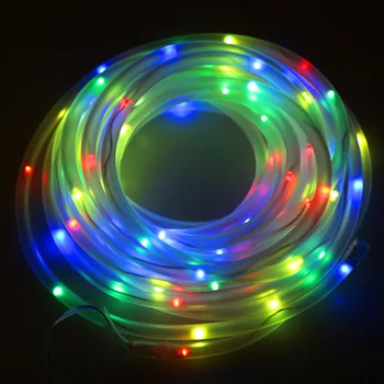 

10M 100 LED Solar Powered Tube String Light Lamp for Party Wedding Home Decor Christmas Gift
