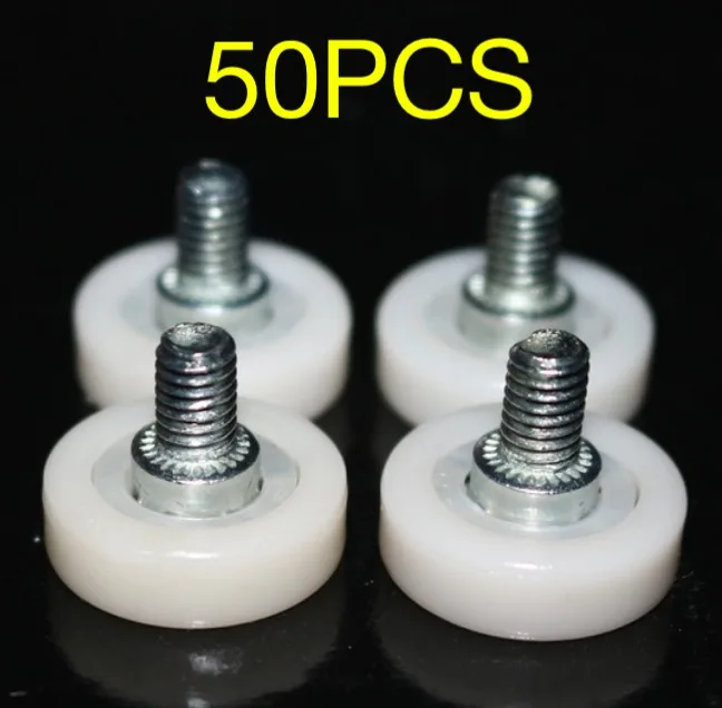 50PCS/LOT Diameter22mm M6 Drawer Bearing Pulley Wheels Furniture Door