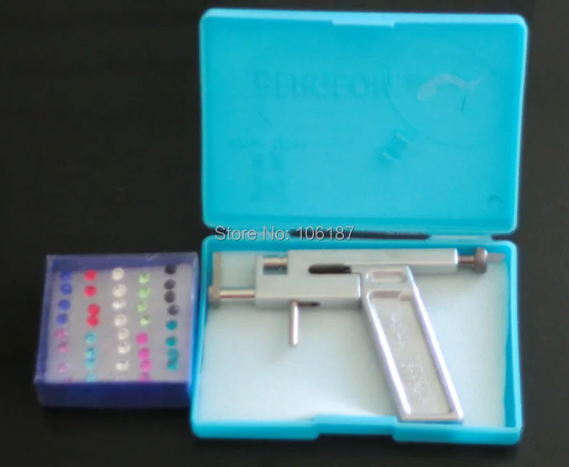 

1Pc Professional Ear Nose Steel Ear Nose Navel Body Piercing Gun Piercing Tool Kit Set