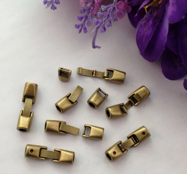 20 комплектов зажимы для кожаного браслета 5 мм A13268B|hook lock|clasp beadsclasps wholesale |