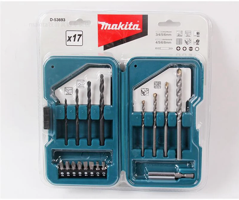 Бытовое ударное сверло Makita набор спиральных сверл для бетона сверла кирпичной