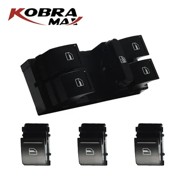KobraMax Power Window Switch Button 7L6959855B Fits For Volkswagen J etta MK5 golf 5 6 tiguan passat b6 CC Car Accessories kobramax radio