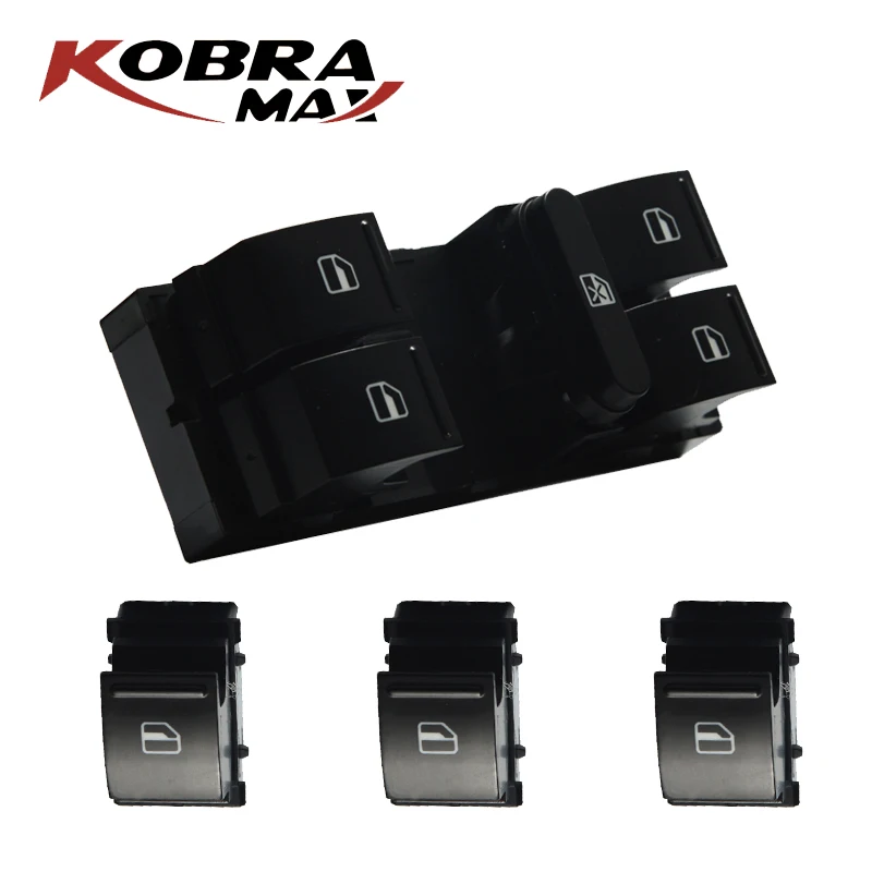 

KobraMax Power Window Switch Button 7L6959855B Fits For Volkswagen J etta MK5 golf 5 6 tiguan passat b6 CC Car Accessories