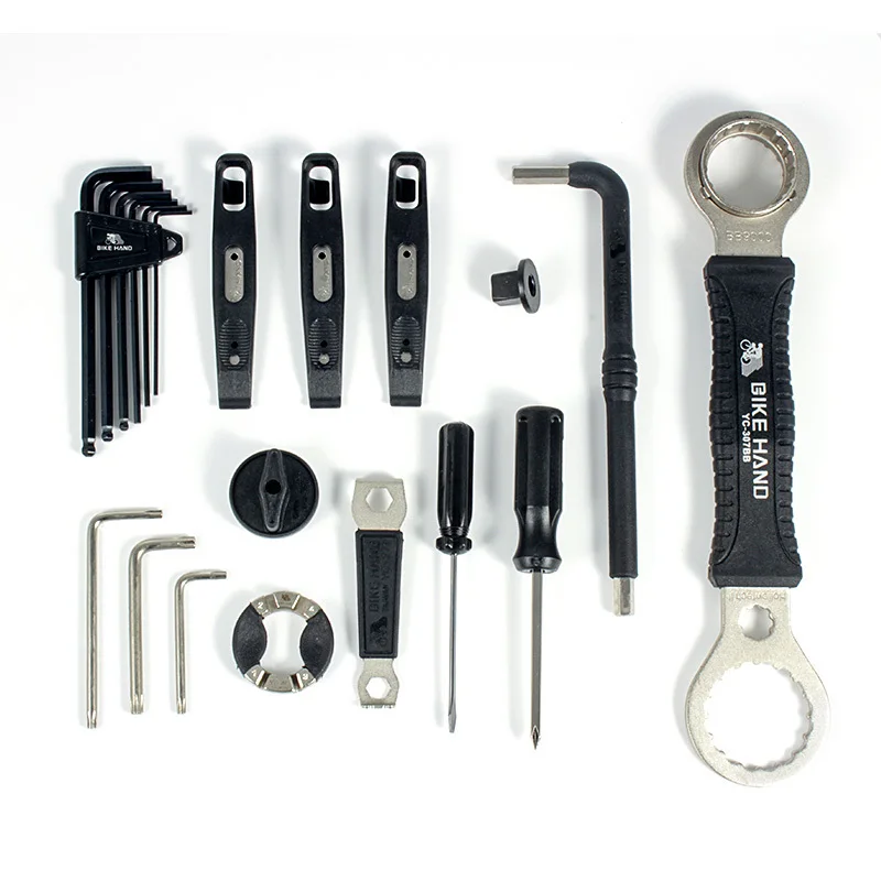 Ручной инструмент для ремонта велосипеда 18 в 1, профессиональный набор инструментов для горного велосипеда, Ремонтный гаечный ключ, педаль свободного хода, гаечный ключ для Shimano