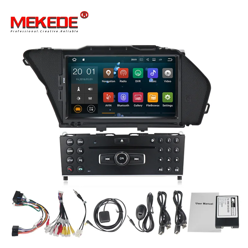 

Quad core Android 7.1 car radio gps dvd player for benz GLK GLK300 GLK350 X204 2008-2012 navigation multimedia system 2GB RAM