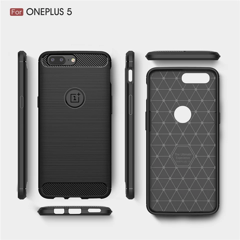 Carbon Fiber Cover For Oneplus 5 Case Soft TPU Anti-knock Dirt-resistant Coque Cover For One plus 5 Case Oneplus5 Capas (10)