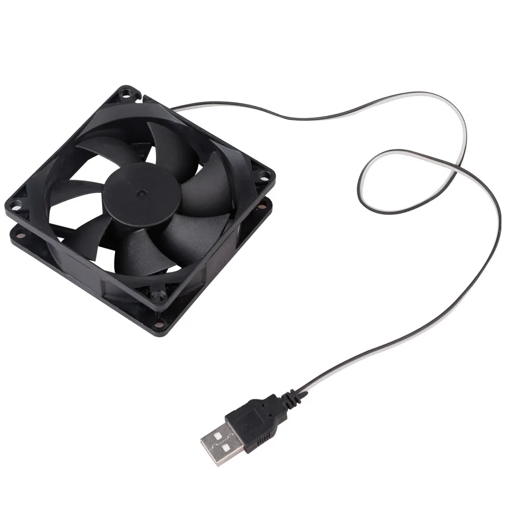 5V 80mm Computer Cooling Fan Portable USB Cooler Small PC CPU Cooling Computer Components Cooling Accessories 80*80*10mm