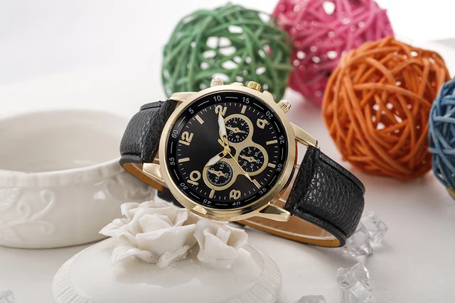 FR@ 2018 NEW NEW Casual Faux Leather Quartz Analog Wrist Watch Watches relojes m FR@ 2018 NEW NEW Casual Faux Leather Quartz Analog Wrist Watch Watches relojes m