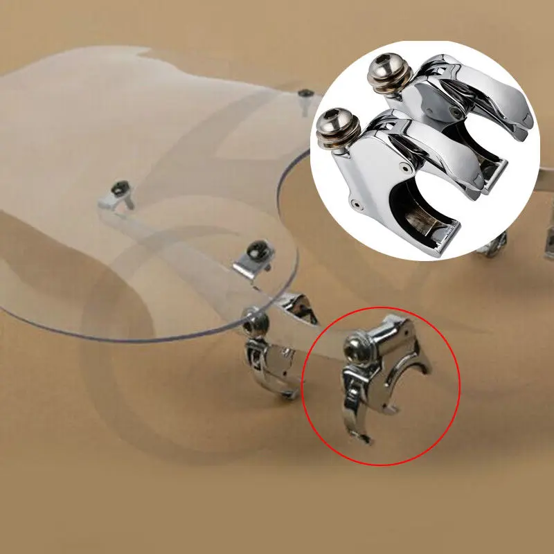 

Motorcycle 39mm 49mm Quick Release Windscreen Clamps For Harley Dyna Sportster Street Fat Bob Wide Super Glide Forty Eight FXDB