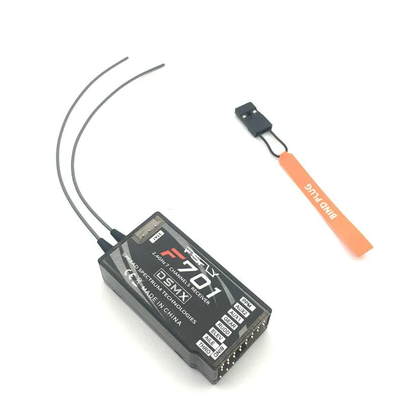 

2 sets F701 2.4G 7Ch DSM-X RC F701 Receiver For DX6I DX7 DX9 RC Quadcopter & helicopter airplane(Replace AR7000)